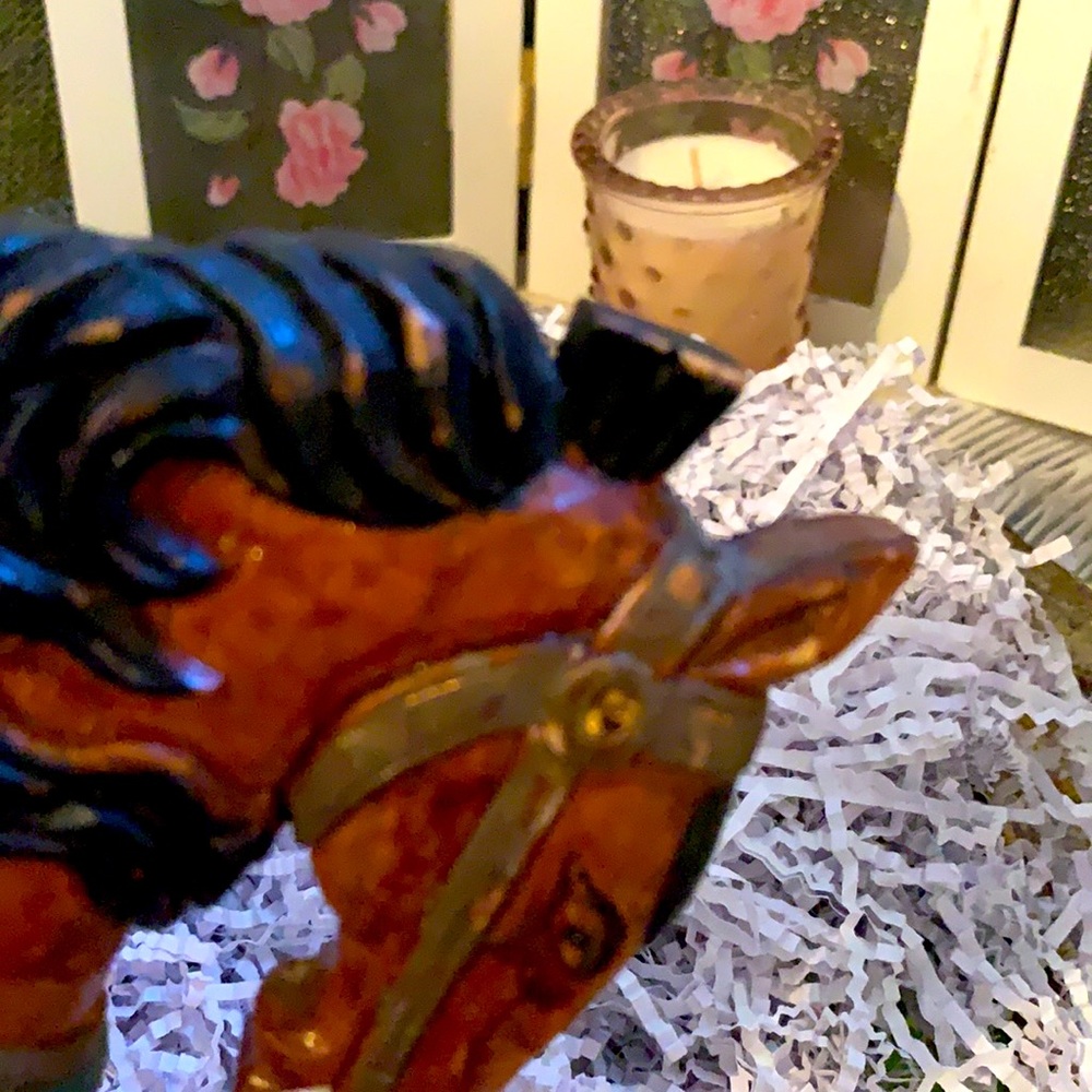 Vintage Wood carved painted Horse - Picture 12 of 12